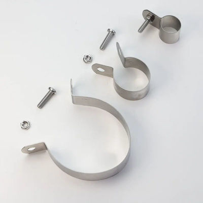 গুণ  Customized Galvanized Pipe Clamp Hardware Tools Corrosion Resistance কারখানা